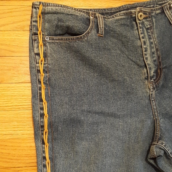 Vintage Boho Festival High Waist Jeans - Picture 3 of 8